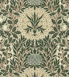 Daisy & Oak Wallpaper by Morris & Co Sage/Forest Daisy & Oak Wallpaper by Morris & Co Sage/Forest