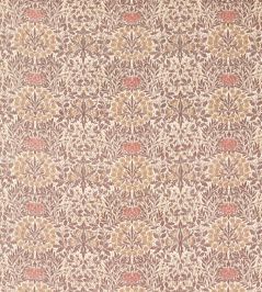 Daisy & Oak Warp Print Fabric by Morris & Co Chestnut/Primrose Daisy & Oak Warp Print Fabric by Morris & Co Chestnut/Primrose
