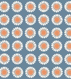 Daisy Wallpaper by Borastapeter Blue Daisy Wallpaper by Borastapeter Blue