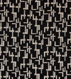 Dalles Fabric by Casamance Noir Dalles Fabric by Casamance Noir