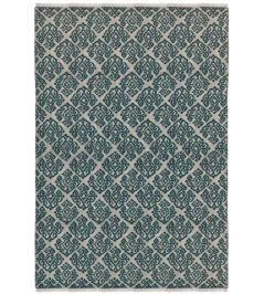 Damask Rug by GP & J Baker Teal Damask Rug by GP & J Baker Teal