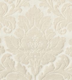 Damask Orlando Fabric by Marvic Cream Damask Orlando Fabric by Marvic Cream