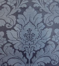 Damask Orlando Fabric by Marvic Midnight Damask Orlando Fabric by Marvic Midnight
