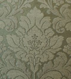 Damask Orlando Fabric by Marvic Olive Damask Orlando Fabric by Marvic Olive