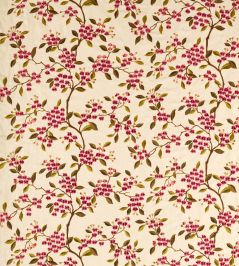Damson Blossom Fabric by Sanderson Madder/Olive Damson Blossom Fabric by Sanderson Madder/Olive