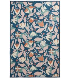 Dancing Daisies Rug by Scion Ink/Blush Dancing Daisies Rug by Scion Ink/Blush
