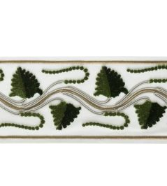 Daphne Velvet Border Trimming by Samuel & Sons Forest Daphne Velvet Border Trimming by Samuel & Sons Forest