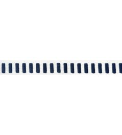 Dash Tape Trimming by Thibaut Navy on White Dash Tape Trimming by Thibaut Navy on White