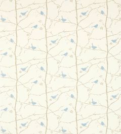 Dawn Chorus Fabric by Sanderson Mineral Blue Dawn Chorus Fabric by Sanderson Mineral Blue