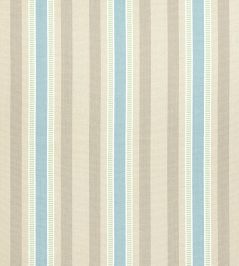 Dearden Stripe Fabric by Anna French Beige and Blue Dearden Stripe Fabric by Anna French Beige and Blue