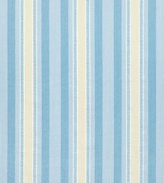 Dearden Stripe Fabric by Anna French Soft Blue and Beige Dearden Stripe Fabric by Anna French Soft Blue and Beige