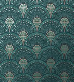 Deco Martini Wallpaper by Divine Savages Green Gold Deco Martini Wallpaper by Divine Savages Green Gold