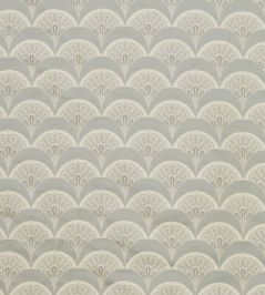 Deco Scallop in Multi Jacquard Fabric by Liberty Pewter Deco Scallop in Multi Jacquard Fabric by Liberty Pewter