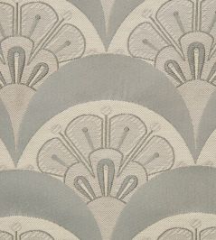 Deco Scallop in Multi Jacquard Fabric by Liberty Pewter Deco Scallop in Multi Jacquard Fabric by Liberty Pewter