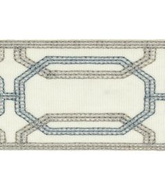 Delano Octagon Braid Trimming by Colefax and Fowler Old Blue Delano Octagon Braid Trimming by Colefax and Fowler Old Blue