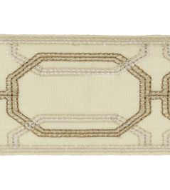Delano Octagon Braid Trimming by Colefax and Fowler Sand Delano Octagon Braid Trimming by Colefax and Fowler Sand