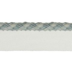 Delano Small Braided Rope Trimming by Colefax and Fowler Aqua Delano Small Braided Rope Trimming by Colefax and Fowler Aqua