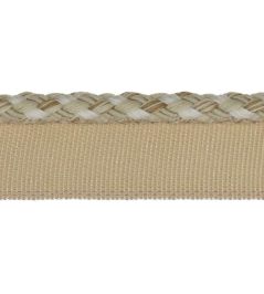 Delano Small Braided Rope Trimming by Colefax and Fowler Sand Delano Small Braided Rope Trimming by Colefax and Fowler Sand