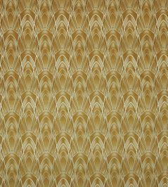 Delaunay Fabric by Ashley Wilde Ochre Delaunay Fabric by Ashley Wilde Ochre