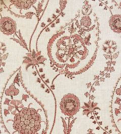 Delfyn Paisley Fabric by Ian Sanderson Rosewood Delfyn Paisley Fabric by Ian Sanderson Rosewood