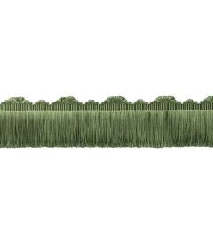 Delicat Silk Cut Fringe Trimming by Samuel & Sons Basil Delicat Silk Cut Fringe Trimming by Samuel & Sons Basil