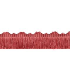 Delicat Silk Cut Fringe Trimming by Samuel & Sons Coral Delicat Silk Cut Fringe Trimming by Samuel & Sons Coral