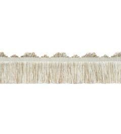 Delicat Silk Cut Fringe Trimming by Samuel & Sons Cream Delicat Silk Cut Fringe Trimming by Samuel & Sons Cream