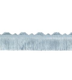 Delicat Silk Cut Fringe Trimming by Samuel & Sons Ice Blue Delicat Silk Cut Fringe Trimming by Samuel & Sons Ice Blue