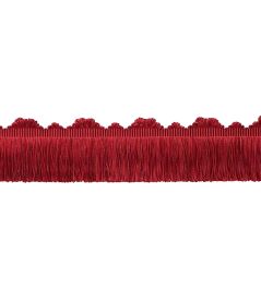 Delicat Silk Cut Fringe Trimming by Samuel & Sons Poppy Delicat Silk Cut Fringe Trimming by Samuel & Sons Poppy
