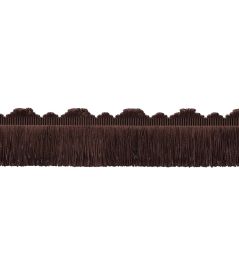 Delicat Silk Cut Fringe Trimming by Samuel & Sons Walnut Delicat Silk Cut Fringe Trimming by Samuel & Sons Walnut