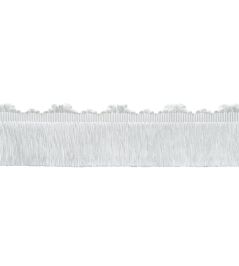 Delicat Silk Cut Fringe Trimming by Samuel & Sons White Delicat Silk Cut Fringe Trimming by Samuel & Sons White