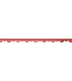 Delicat Silk Fan Edge Trimming by Samuel & Sons Coral Delicat Silk Fan Edge Trimming by Samuel & Sons Coral