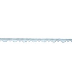Delicat Silk Fan Edge Trimming by Samuel & Sons Ice Blue Delicat Silk Fan Edge Trimming by Samuel & Sons Ice Blue