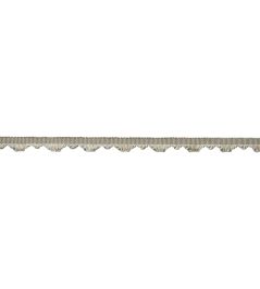 Delicat Silk Fan Edge Trimming by Samuel & Sons Pewter Delicat Silk Fan Edge Trimming by Samuel & Sons Pewter