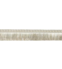 Delicat Silk Moss Fringe Trimming by Samuel & Sons Cream Delicat Silk Moss Fringe Trimming by Samuel & Sons Cream