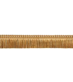 Delicat Silk Moss Fringe Trimming by Samuel & Sons Gold Delicat Silk Moss Fringe Trimming by Samuel & Sons Gold