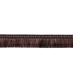 Delicat Silk Moss Fringe Trimming by Samuel & Sons Walnut Delicat Silk Moss Fringe Trimming by Samuel & Sons Walnut