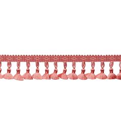 Delicat Silk Tassel Fringe Trimming by Samuel & Sons Coral Delicat Silk Tassel Fringe Trimming by Samuel & Sons Coral
