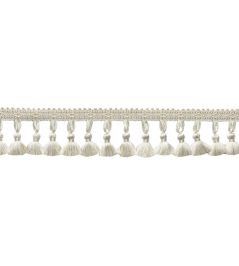 Delicat Silk Tassel Fringe Trimming by Samuel & Sons Cream Delicat Silk Tassel Fringe Trimming by Samuel & Sons Cream