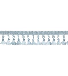 Delicat Silk Tassel Fringe Trimming by Samuel & Sons Ice Blue Delicat Silk Tassel Fringe Trimming by Samuel & Sons Ice Blue