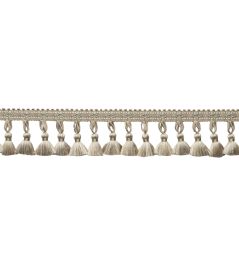 Delicat Silk Tassel Fringe Trimming by Samuel & Sons Pewter Delicat Silk Tassel Fringe Trimming by Samuel & Sons Pewter
