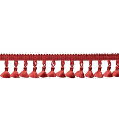 Delicat Silk Tassel Fringe Trimming by Samuel & Sons Poppy Delicat Silk Tassel Fringe Trimming by Samuel & Sons Poppy