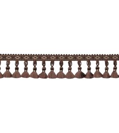 Delicat Silk Tassel Fringe Trimming by Samuel & Sons Walnut Delicat Silk Tassel Fringe Trimming by Samuel & Sons Walnut