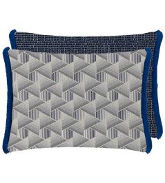 Delray Outdoor Cushion 45 x 60cm by Designers Guild Indigo Delray Outdoor Cushion 45 x 60cm by Designers Guild Indigo