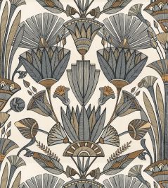 Denderah Wallpaper by Casamance Blanc/Mordore Denderah Wallpaper by Casamance Blanc/Mordore