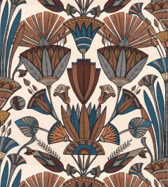 Denderah Wallpaper by Casamance Creme/Terracotta Denderah Wallpaper by Casamance Creme/Terracotta