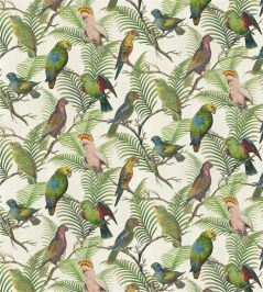 Parrot And Palm Fabric by Designers Guild Azure Parrot And Palm Fabric by Designers Guild Azure