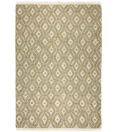 Diamond Trellis Rug by GP & J Baker Sand/Green Diamond Trellis Rug by GP & J Baker Sand/Green