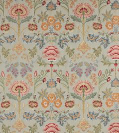 Dianthus Fabric by Colefax and Fowler Aqua Dianthus Fabric by Colefax and Fowler Aqua