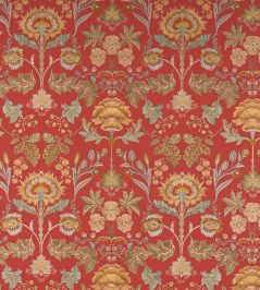 Dianthus Fabric by Colefax and Fowler Red Dianthus Fabric by Colefax and Fowler Red